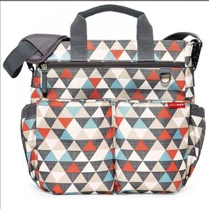 NWOT Skip Hop duo signature diaper bag